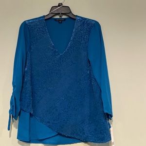 Zac & Rachel Blouse with Velvet Burnout